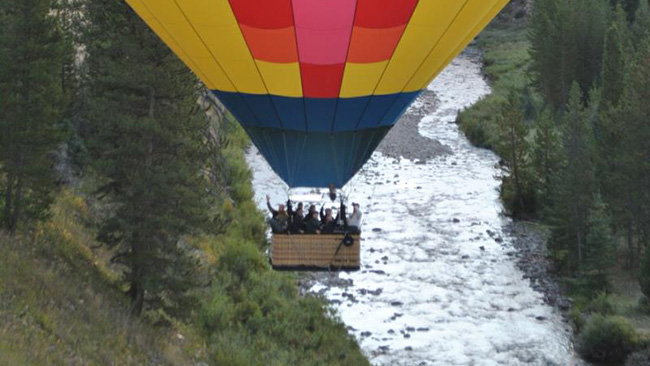 Gallatin River Balloon Closeup