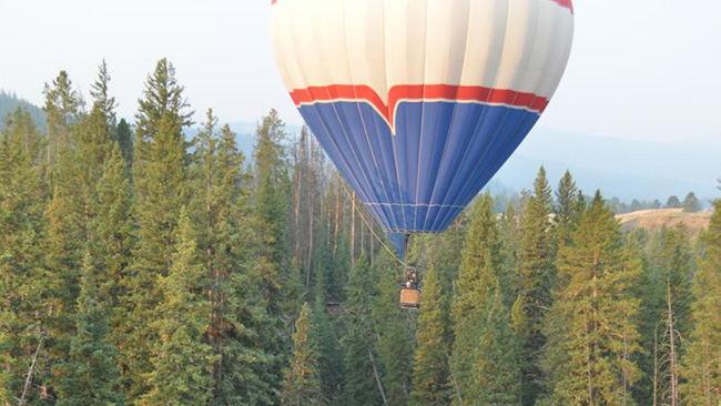 Gallatin River Blue Hot Air Balloon