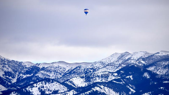 Winter Ride Above The Bridger Mountains
