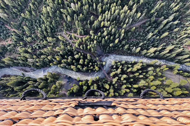 Big Sky Mt Flights Over Gallatin River