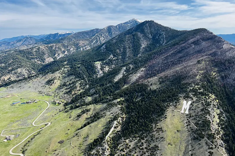Bozeman Mt M View From Balloon