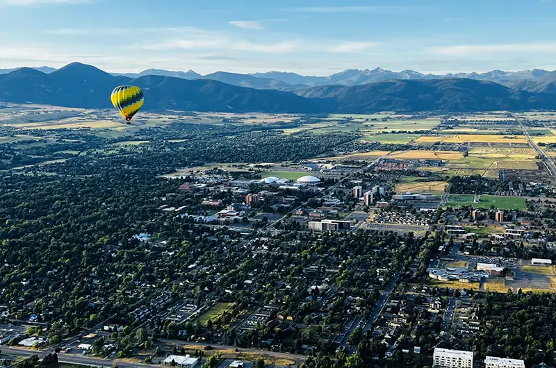 Bozeman Mt View From Balloon