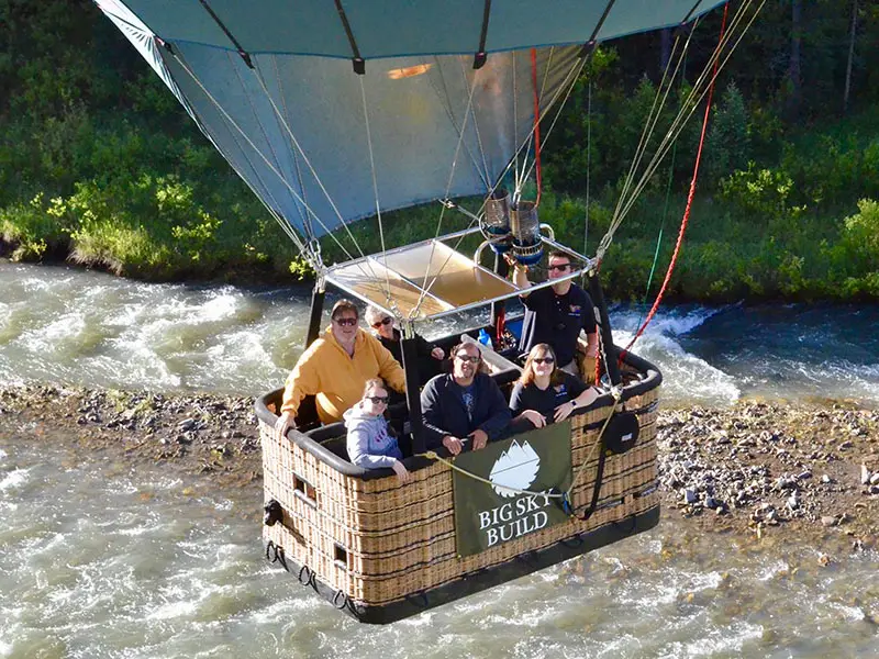 Riding In Montana Hot Air Balloon
